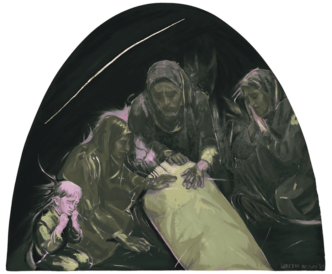 Loretta Yusseff painting